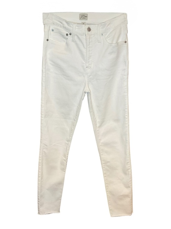 J. Crew Denim - J. Crew 10 Inch High Rise Toothpick White Denim Size 28
